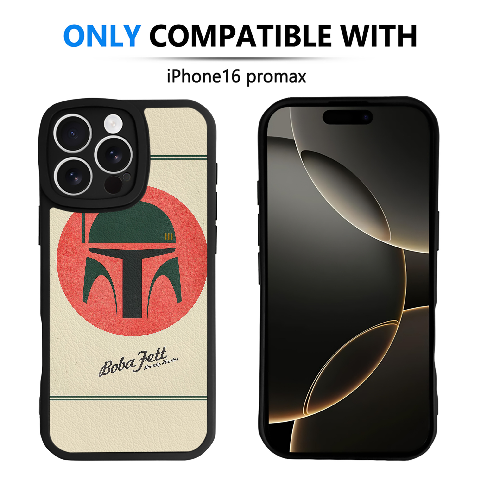 （画像用） スター・ウォーズ Star Wars 【iPhone 16シリーズ対応】シリコンスマホケース（レザー調） 材質：シリコン